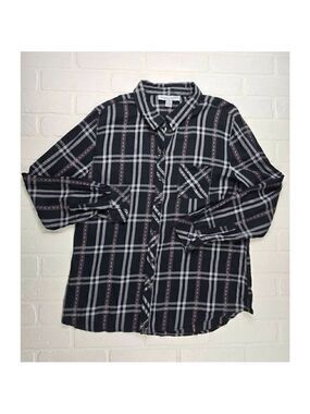 Confess Plaid Long Sleeve Top XL